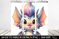 Expressive Baby Dragon with Goofy Face, PNG Product Image 2