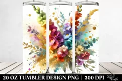 GOLD FOIL Bouquet | 20 Oz Tumbler Product Image 2