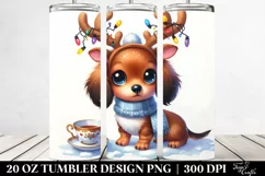 Expressive Baby Dachshund in Winter PNG Product Image 2
