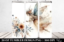 Washed Boho Fairy Cartoon | 20 oz Tumbler Product Image 2