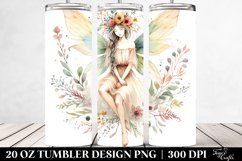 Washed Boho Fairy Cartoon | 20 oz Tumbler Product Image 2