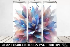 Abstract Pastel Lobelia 20 Oz Tumbler Product Image 2