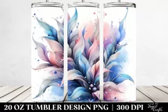 Abstract Pastel Lobelia 20 Oz Tumbler Product Image 2