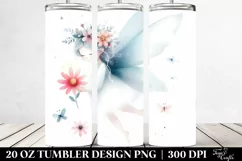 Whimsical Watercolor Fairy Tumbler Product Image 2