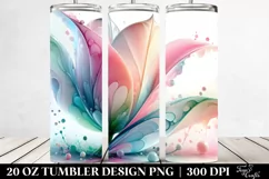 Abstract Pastel Tulip 20 Oz Tumbler Product Image 2