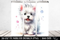 Expressive Baby West Highland White Terrier | 20 oz Tumbler Product Image 2