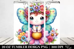 Colorful Butterfly Flower Crown Tumbler Product Image 2