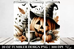Simple Vintage JACK-O'-LANTERN | 20 oz Tumbler Product Image 2
