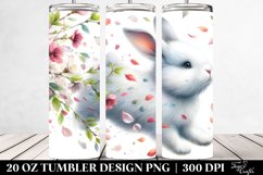 Rabbit Tumbling in the Wind | 20 Oz Tumbler Product Image 2