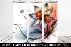 Daffodil Watercolor Splash | 20 oz Tumbler Product Image 2