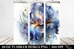 20 Oz Tumbler Sublimation | Shiny Iris with Metallic Product Image 2