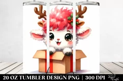 Cute Baby Lamb Watercolor PNG Product Image 2