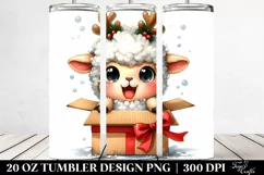 Cute Baby Lamb Watercolor PNG Product Image 2