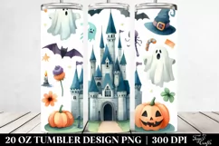 Simple Funny Castle Halloween Clipart 20 Oz Tumbler Product Image 2