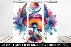Vibrant Celestial Mushroom Clipart 20 Oz Tumbler Product Image 2