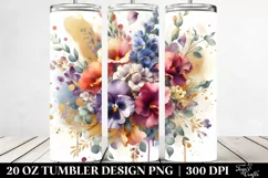 GOLD FOIL Bouquet | 20 Oz Tumbler Product Image 2