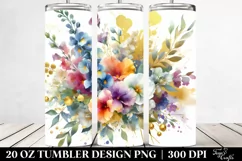 GOLD FOIL Bouquet | 20 Oz Tumbler Product Image 2