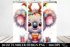 Cute Baby Koala Watercolor PNG Product Image 2
