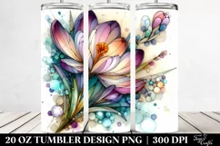 Artistic Stained Crocus Clipart 20 Oz Tumbler Product Image 2