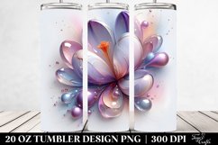 Glossy Crocus, Transparent 20 Oz Tumbler Product Image 2