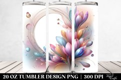 Glossy Crocus, Transparent 20 Oz Tumbler Product Image 2