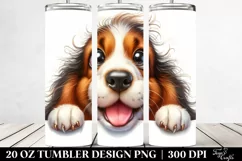 Funny Crazy Looking Basset Hound | 20 Oz Tumbler Product Image 2