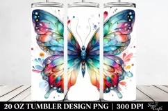 Colorful Butterfly | 20 Oz Tumbler Product Image 2