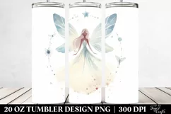 Retro Watercolor Fairy Tumbler Product Image 2