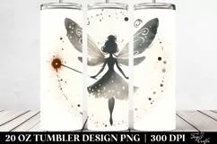 Retro Watercolor Fairy Tumbler Product Image 2