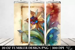 Wooden Stained Daffodil | 20 oz Tumbler Product Image 2