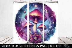 Vibrant Magical Celestial Mushroom 20 Oz Tumbler Product Image 2