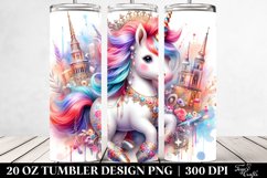 Pastel Baby Unicorn Polish Festival. 20 Oz Tumbler Design Product Image 2