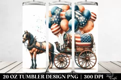 Vintage Rusted Horse Wagon | 20 oz Tumbler Product Image 2