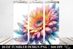 Pastel Gerbera Transparent | 20 oz Tumbler Product Image 2