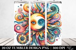 Colorful Watercolor Wimsicall Sun | 20 oz Tumbler Product Image 2