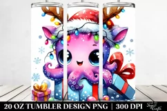 Cute Baby Octopus Watercolor PNG Product Image 2