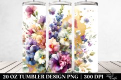Vibrant Bouquet with Sweet Pea | 20 Oz Tumbler Product Image 2