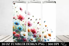 Vibrant Wild Flowers | 20 Oz Tumbler Product Image 2