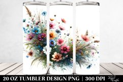 Vibrant Wild Flowers | 20 Oz Tumbler Product Image 2