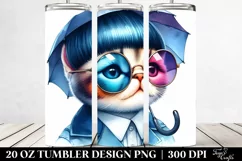 Colorful Baby Cat Playing PNG Product Image 2