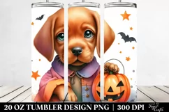 Cute Baby Vizsla Halloween PNG Product Image 2