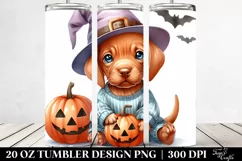Cute Baby Vizsla Halloween PNG Product Image 2