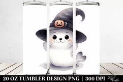 Funny Baby Seal Halloween PNG Product Image 2