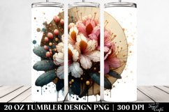 Wooden Stained Rhododendron | 20 Oz Tumbler Product Image 2