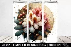 Wooden Stained Rhododendron | 20 Oz Tumbler Product Image 2