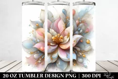 Shiny Magnolia, Transparent 20 Oz Tumbler Product Image 2