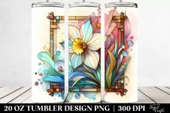Wooden Daffodil, Transparent 20 Oz Tumbler Product Image 2