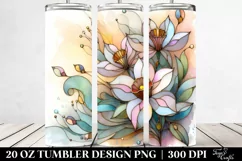 Wooden Stained Daffodil in Summer 20 Oz Tumbler Product Image 2