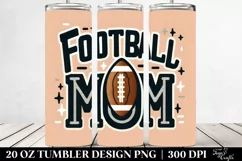 Football Mom Varsity Text | 20 oz Tumbler Product Image 2