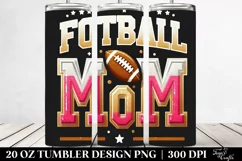 Football Mom Varsity Text | 20 oz Tumbler Product Image 2